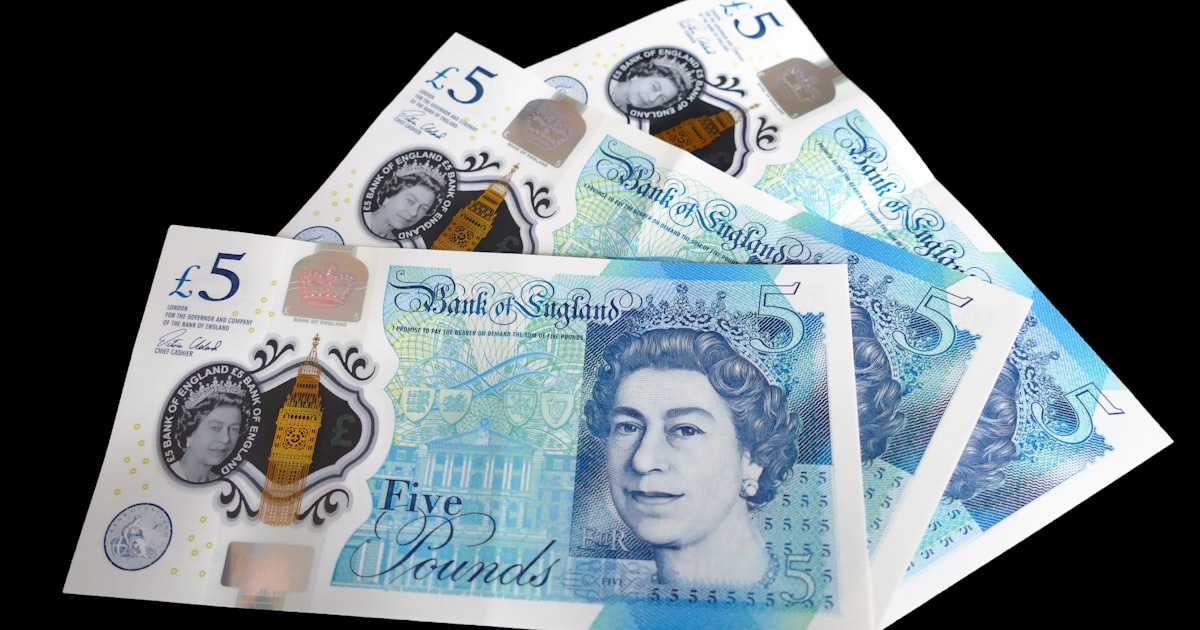 British pound notes
